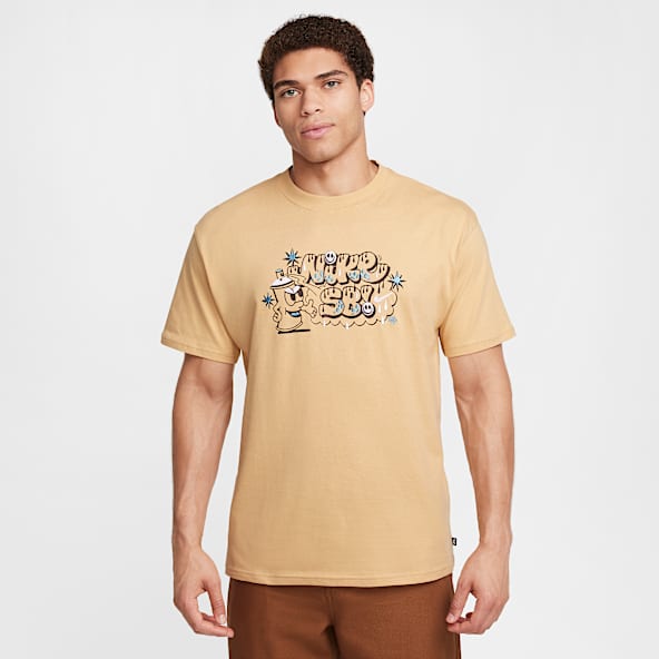 Camisetas nike hombre marron online